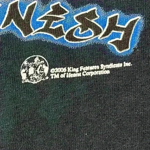 Vintage Popeye DJ Hip Gangster Bling Chain Mens L Cartoon Tee 2000s Y2k T-Shirt - Picture 11 of 11